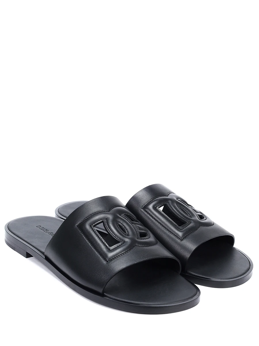 Шлепанцы кожаные