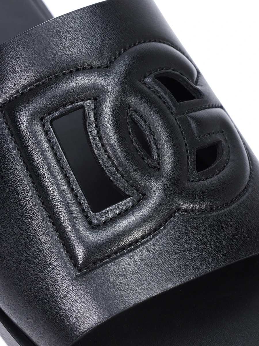 Шлепанцы кожаные