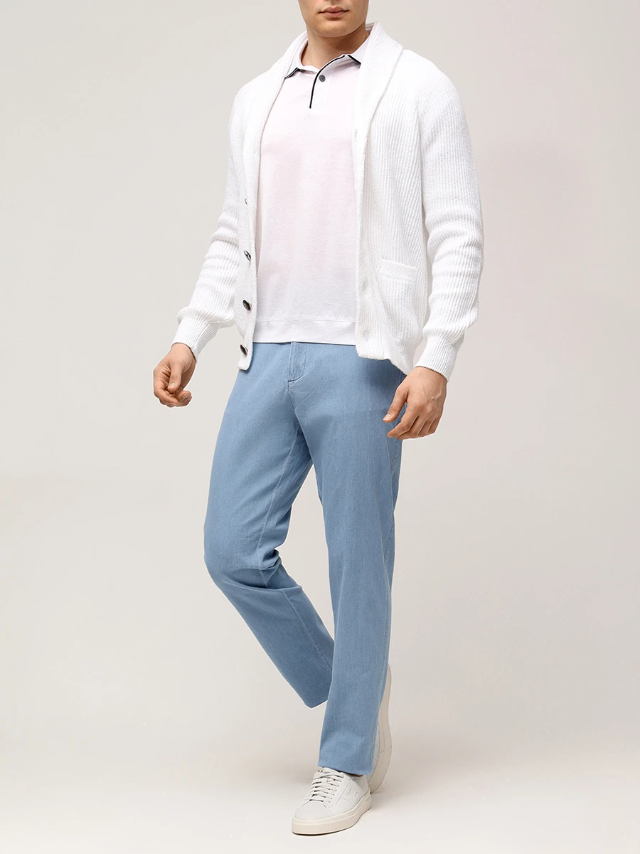 Поло из хлопка и шелка