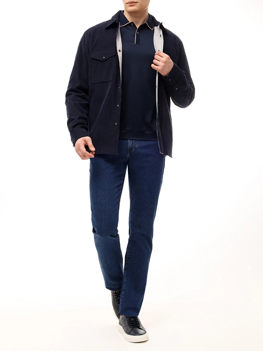 Поло из хлопка и шелка