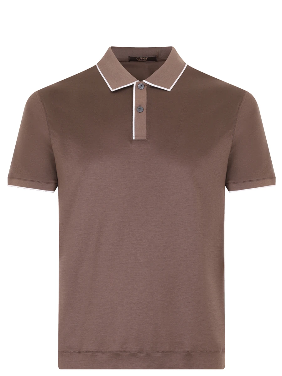 Поло из хлопка и шелка