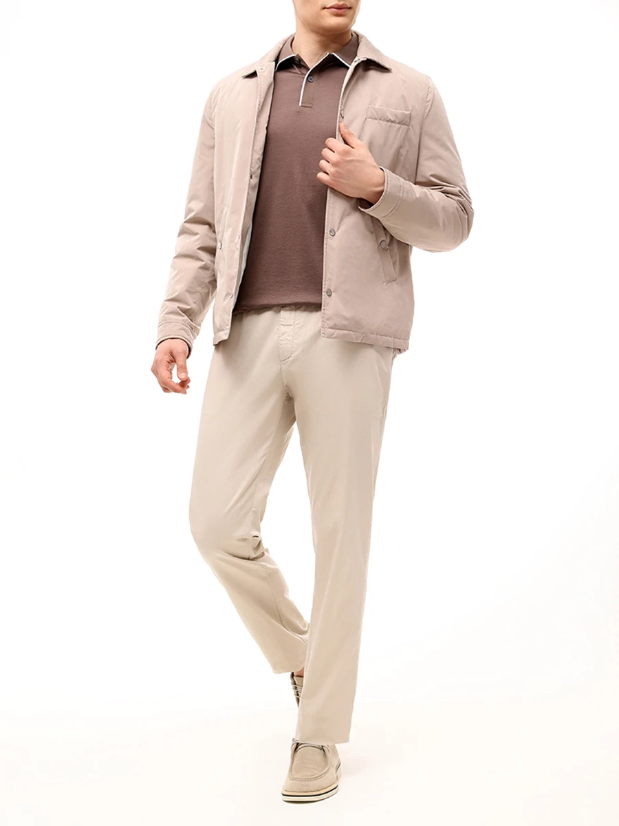 Поло из хлопка и шелка