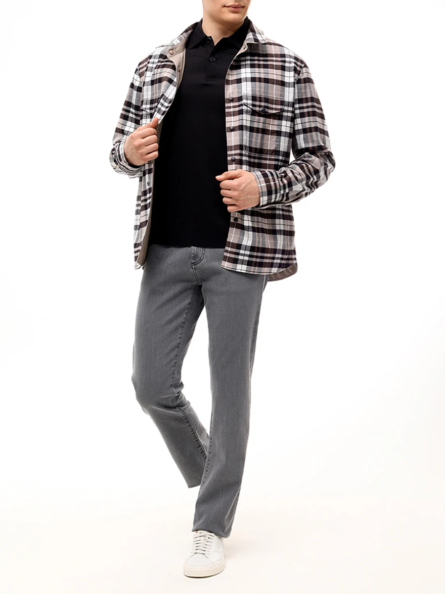 Поло из хлопка и тенселя