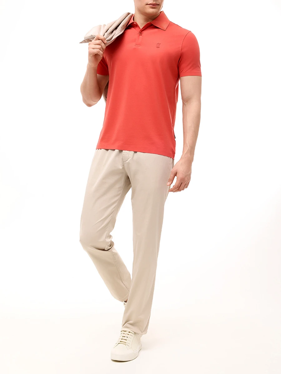 Поло из хлопка и тенселя