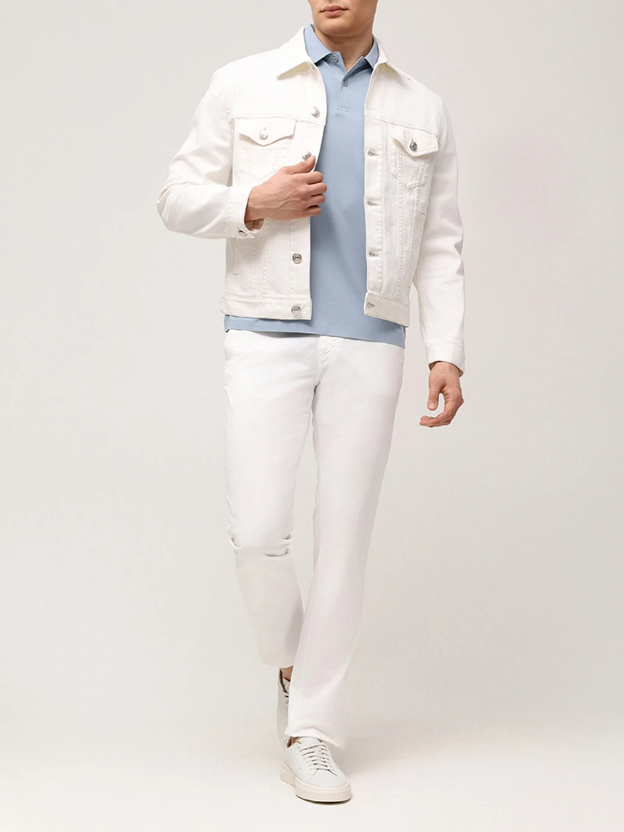 Поло из хлопка и тенселя