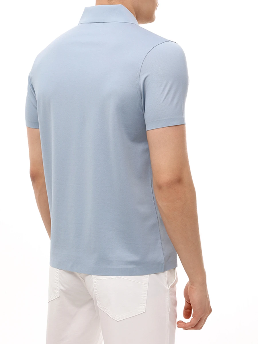 Поло из хлопка и тенселя