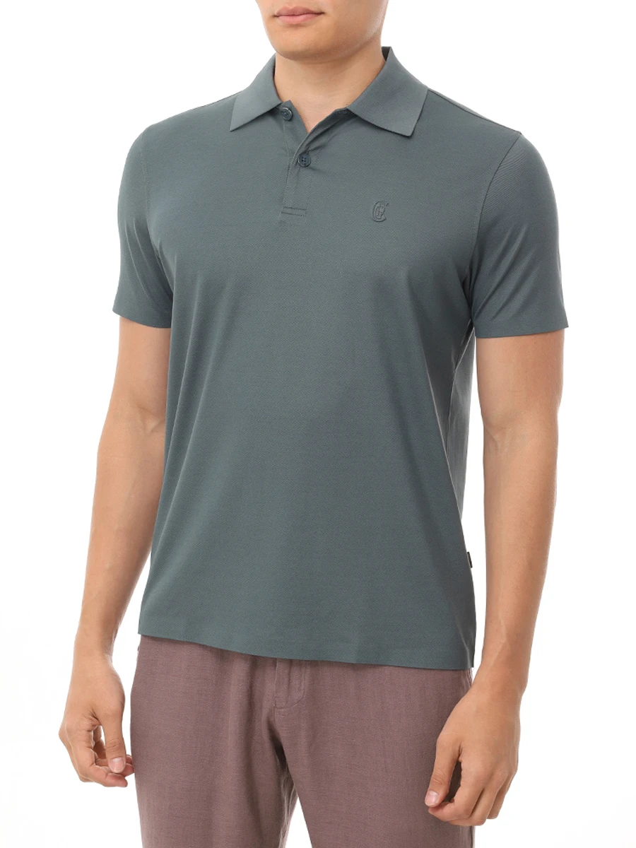 Поло из хлопка и тенселя