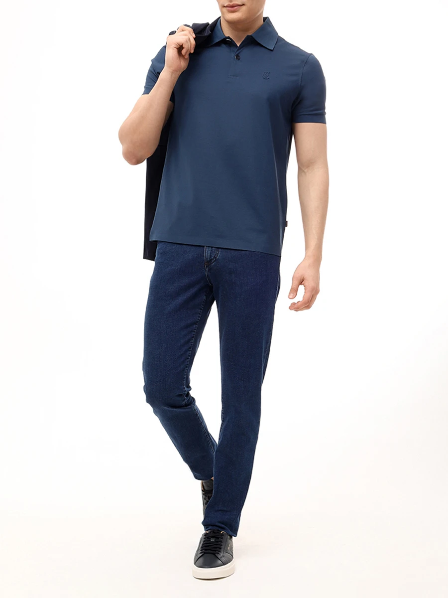 Поло из хлопка и тенселя