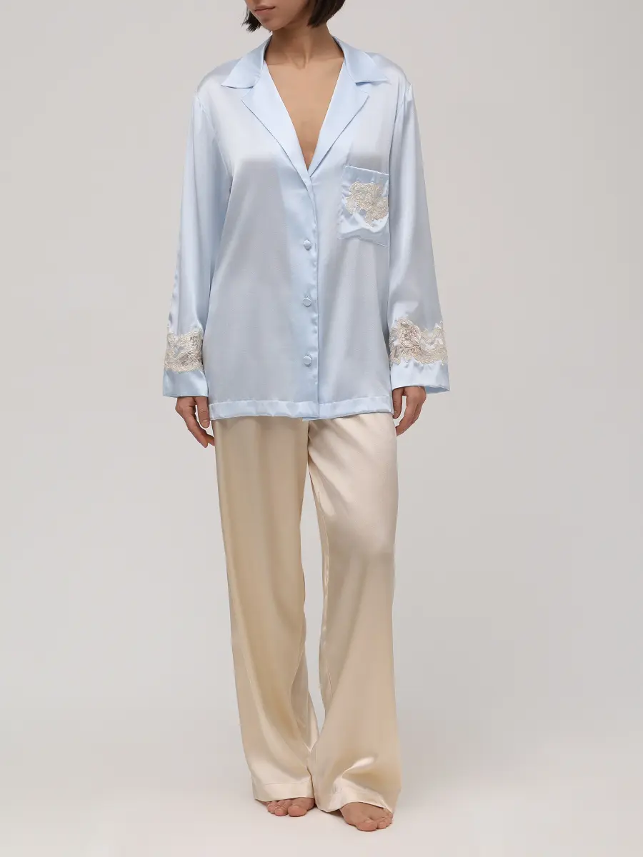 Рубашка шелковая