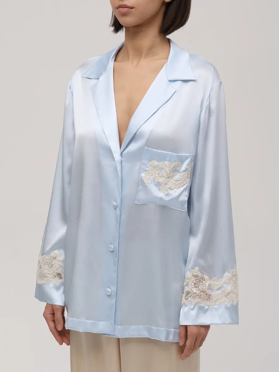 Рубашка шелковая