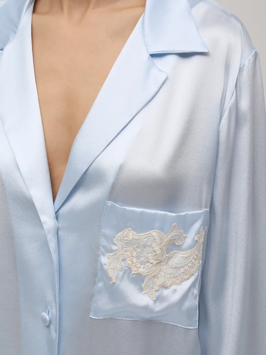 Рубашка шелковая