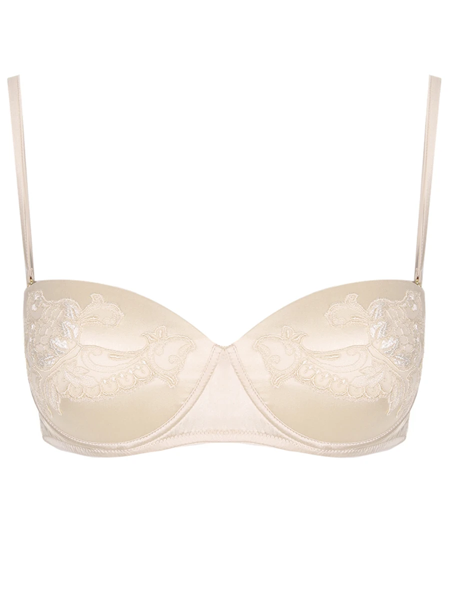 Бюстгальтер-балконет шелковый