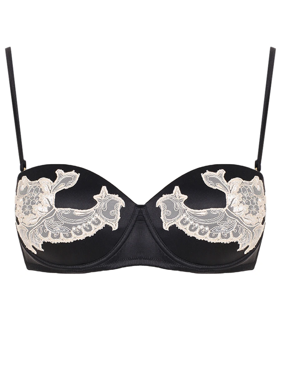 Бюстгальтер-балконет шелковый