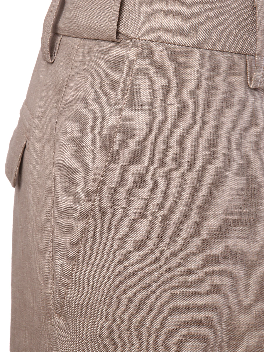 Брюки льняные