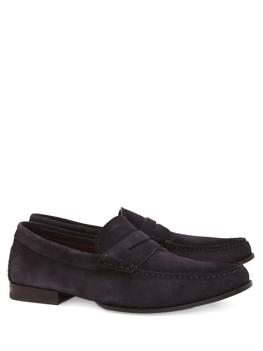 Лоферы замшевые