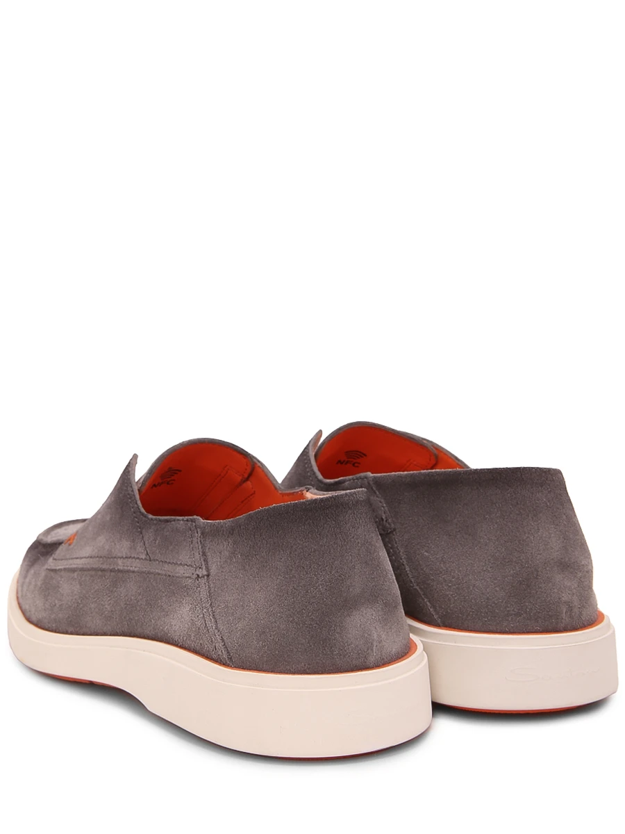 Лоферы замшевые