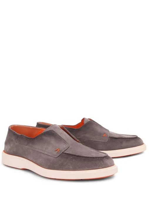 Лоферы замшевые SANTONI