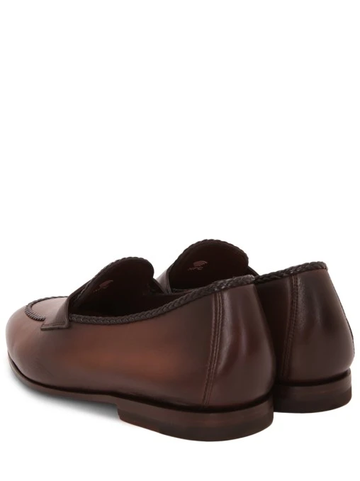 Лоферы кожаные SANTONI