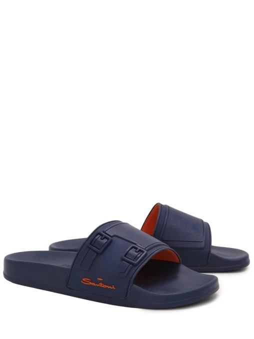 Шлепанцы однотонные SANTONI