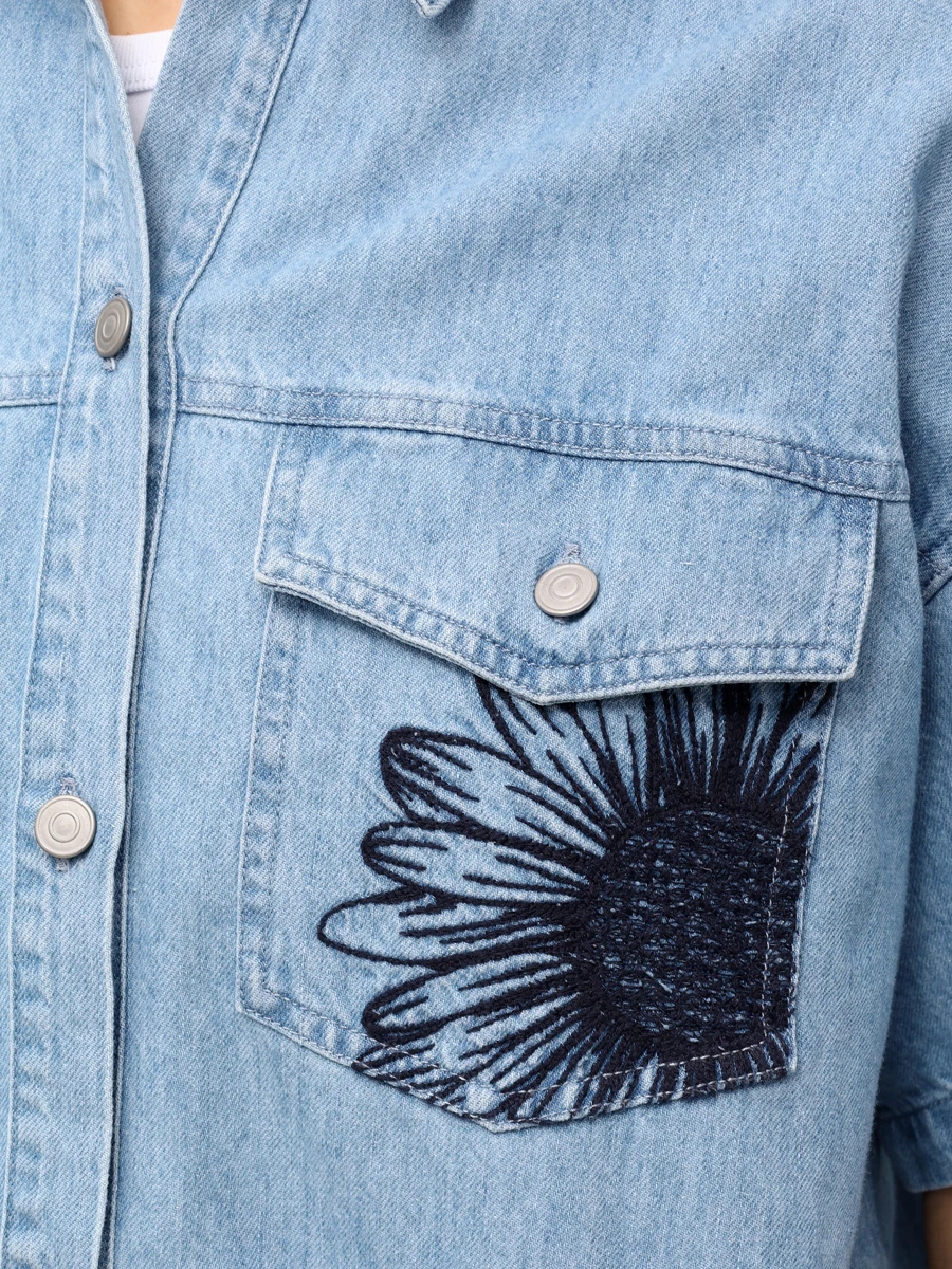 Рубашка джинсовая