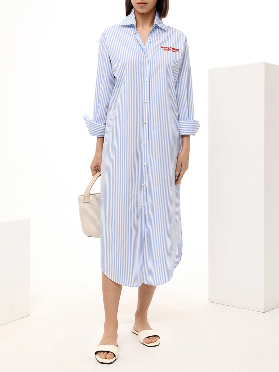 Платье-рубашка хлопковое