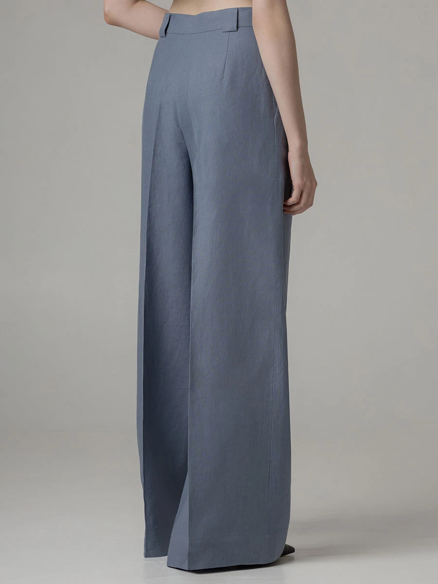 Брюки льняные