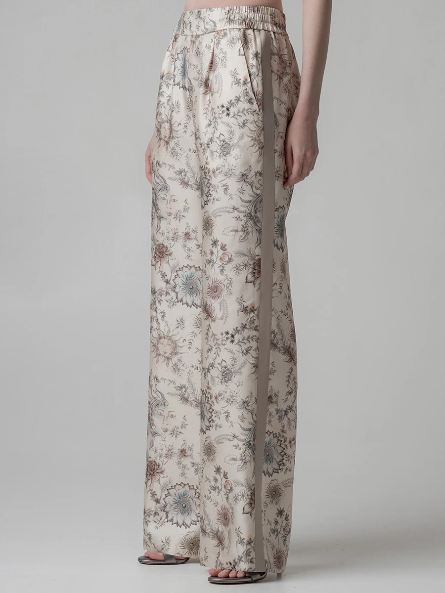 Брюки шелковые