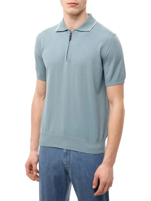 Поло хлопковое CANALI