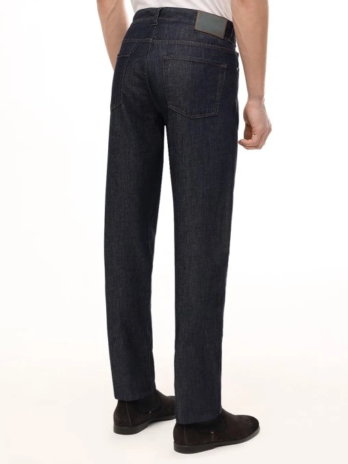 Джинсы Regular Fit из хлопка и лиоцелла CANALI