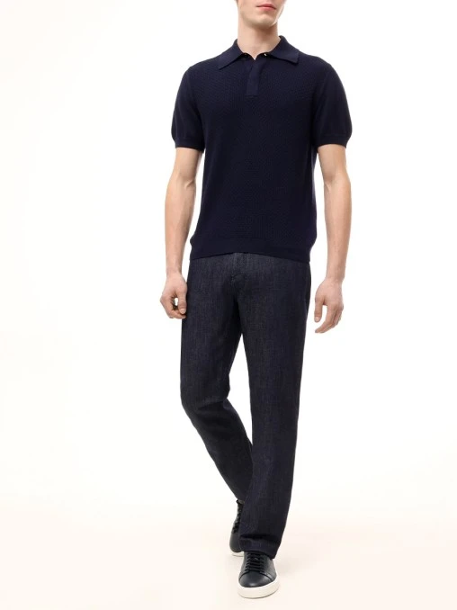 Джинсы Regular Fit хлопковые CANALI