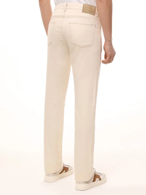 Джинсы Regular Fit из хлопка и лиоцелла CANALI