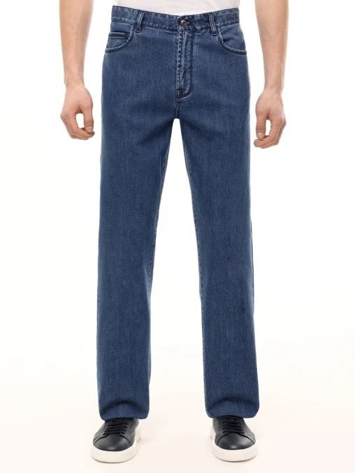 Джинсы Regular Fit хлопковые CANALI
