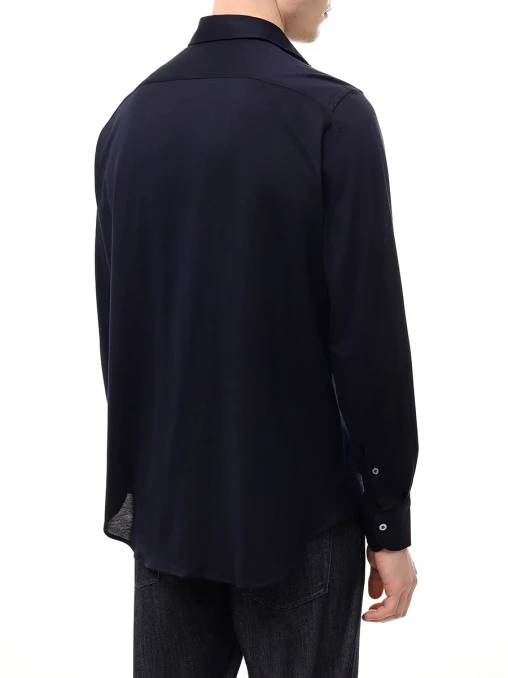 Рубашка Regular Fit из хлопка и лиоцелла CANALI