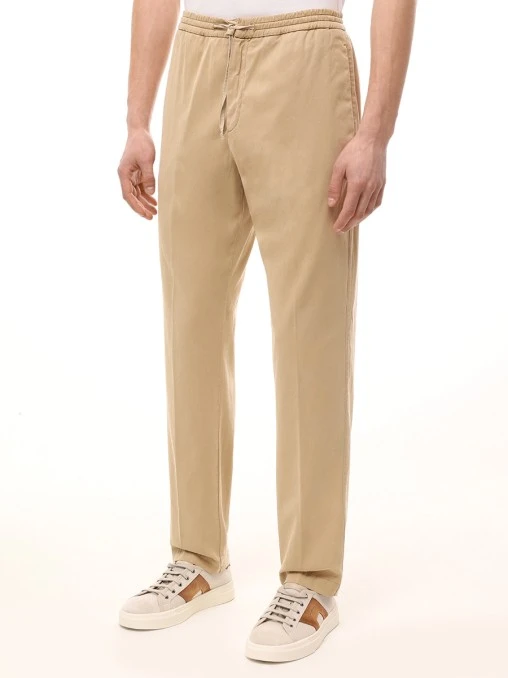 Брюки Regular Fit из лиоцелла CANALI