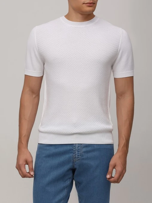 Футболка из хлопка и модала CANALI
