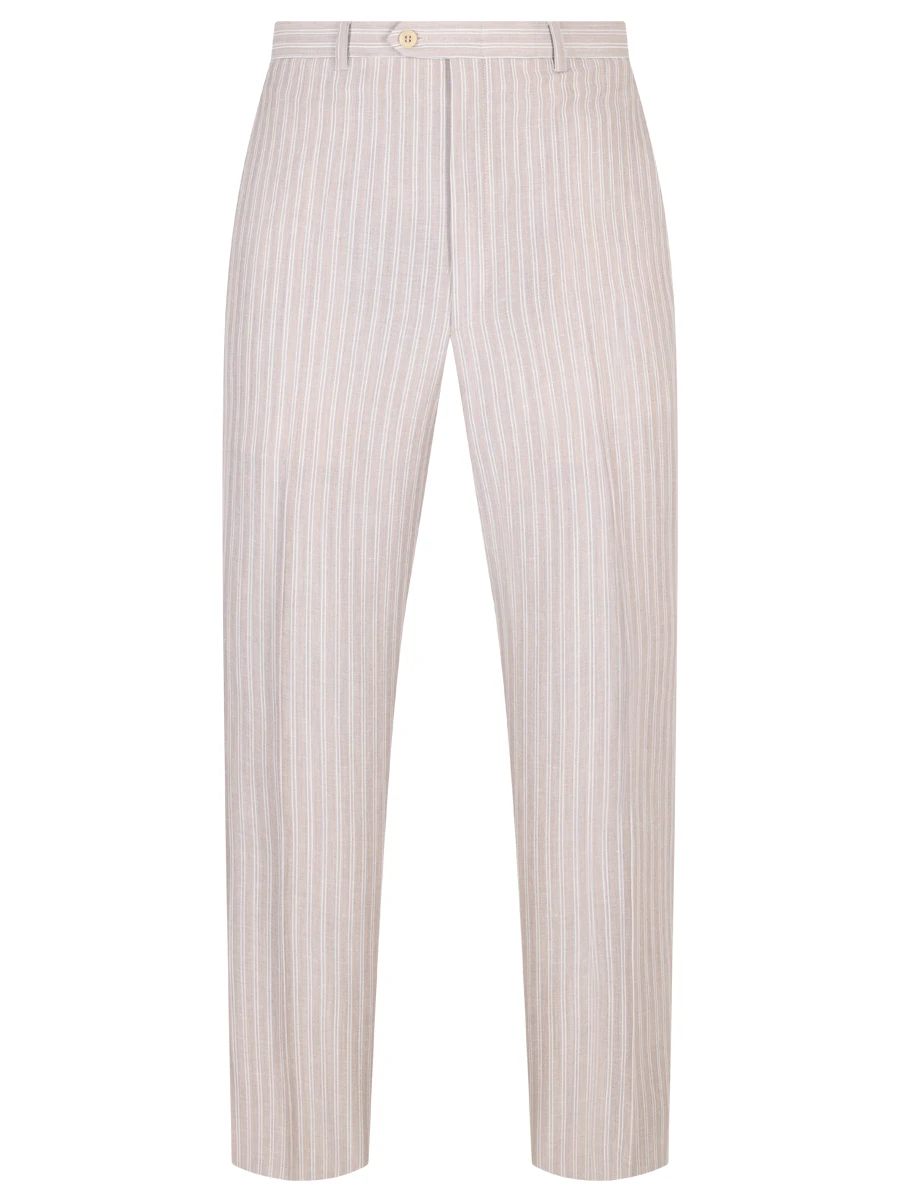 Брюки из шерсти и льна