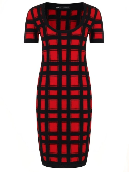 Платье из ангоры и шерсти DSQUARED2