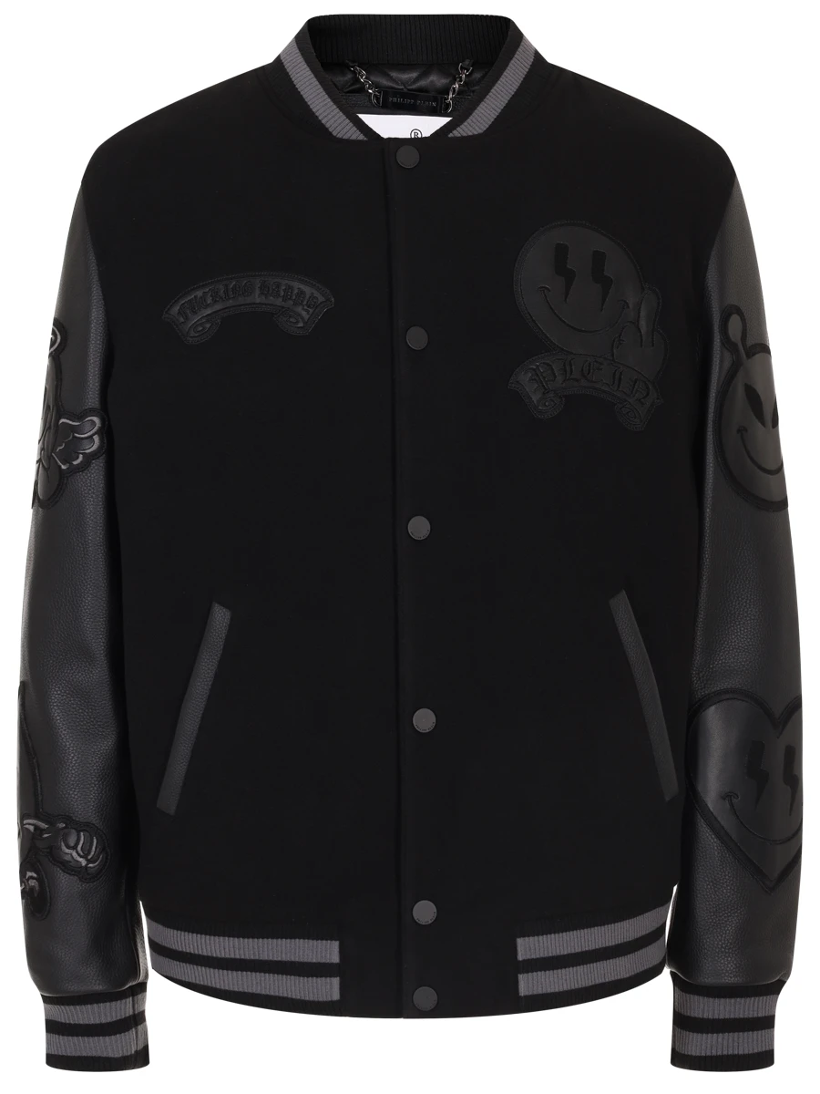 Бомбер комбинированный