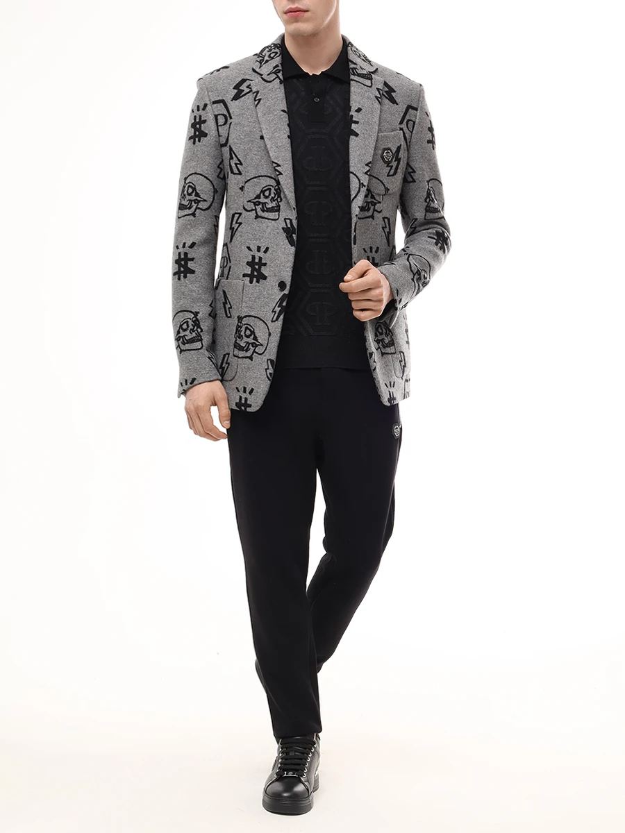 Поло из шерсти и шелка