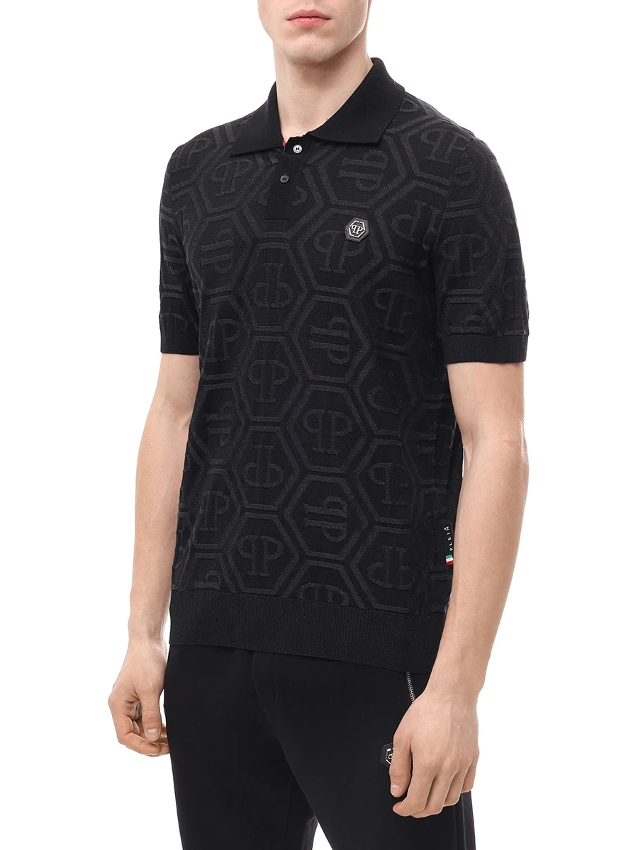 Поло из шерсти и шелка