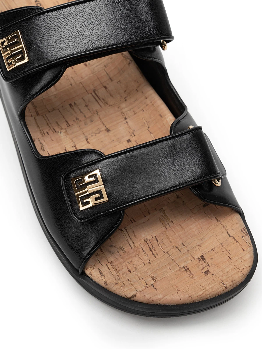 Сандалии кожаные