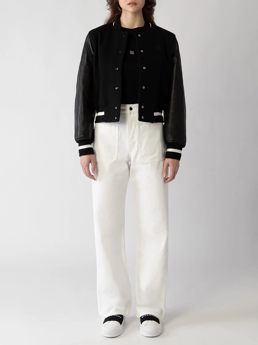 Бомбер комбинированный