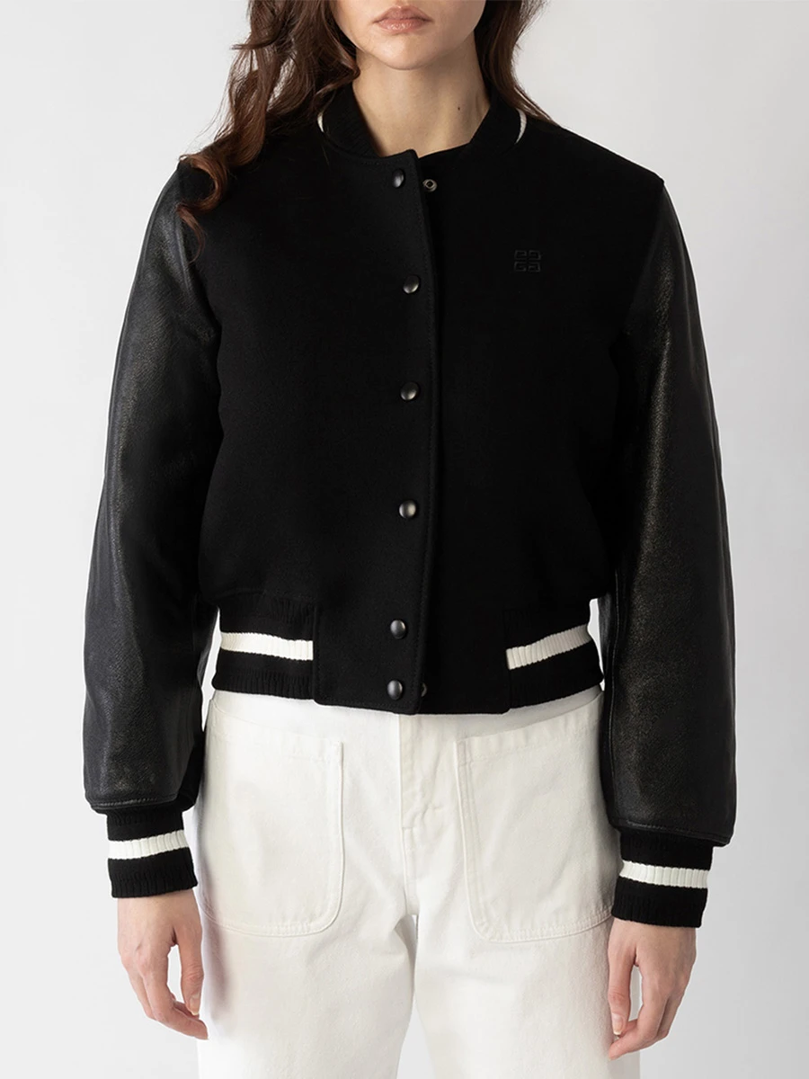 Бомбер комбинированный