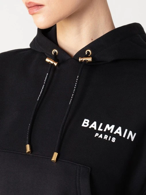 Худи хлопковое BALMAIN