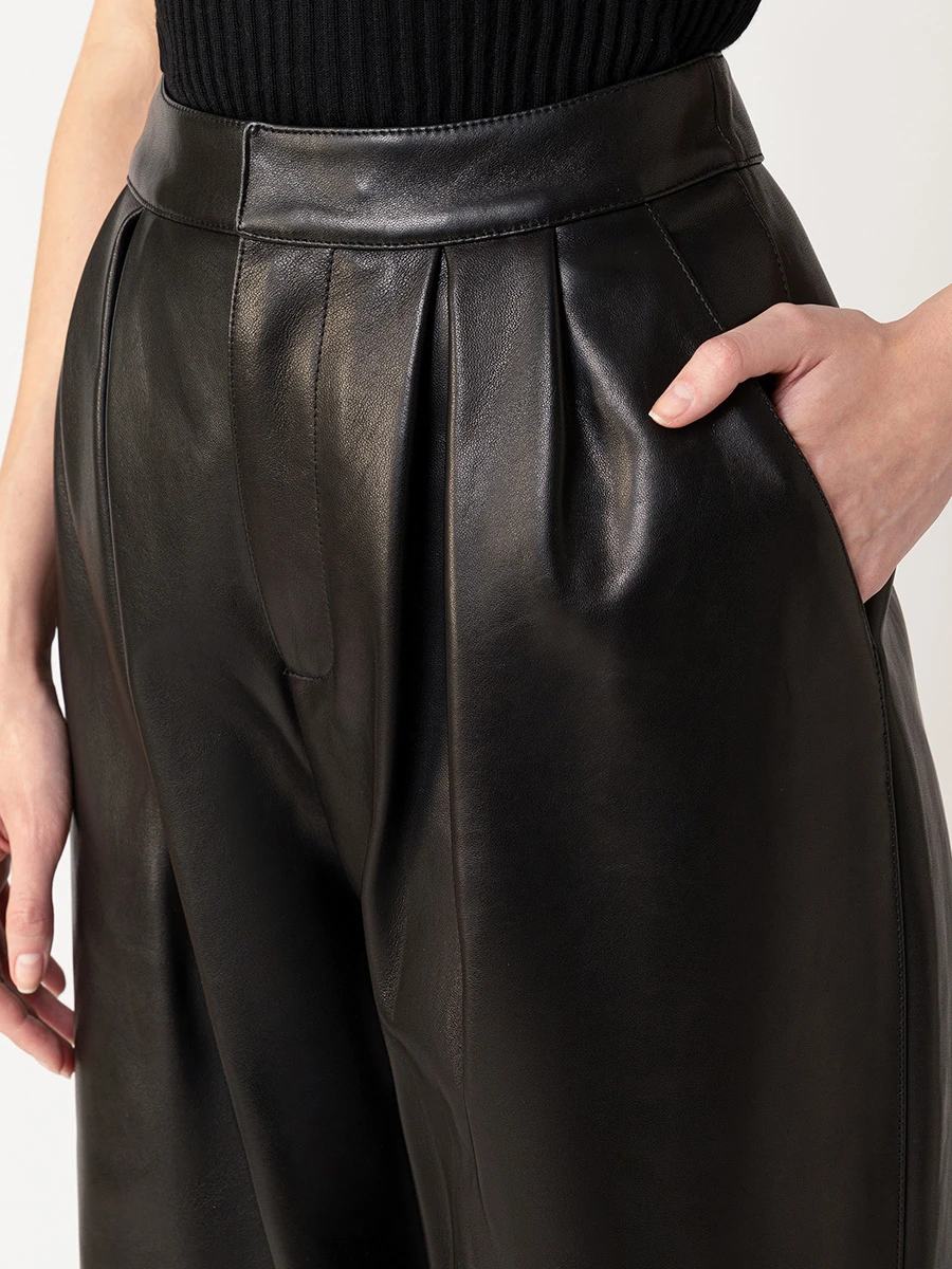 Брюки кожаные