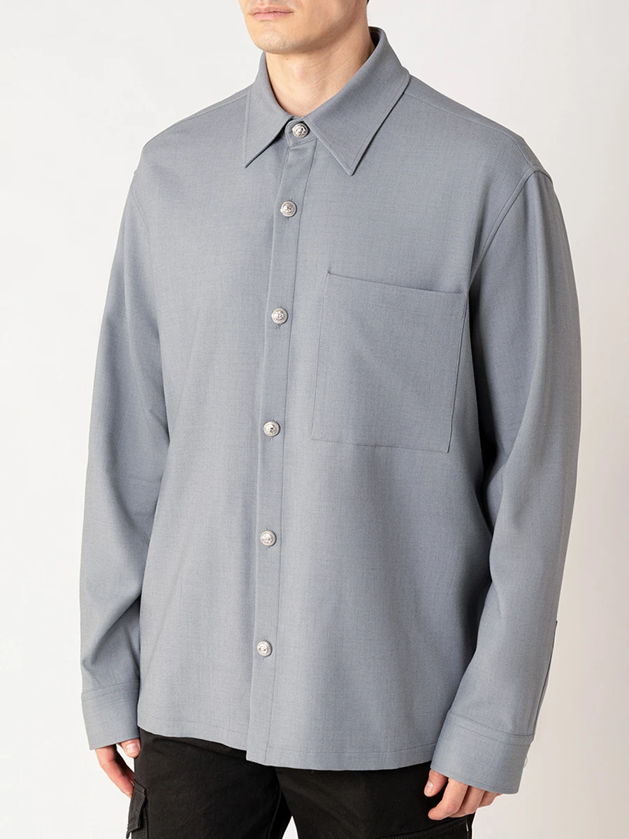 Рубашка из вискозы и шерсти