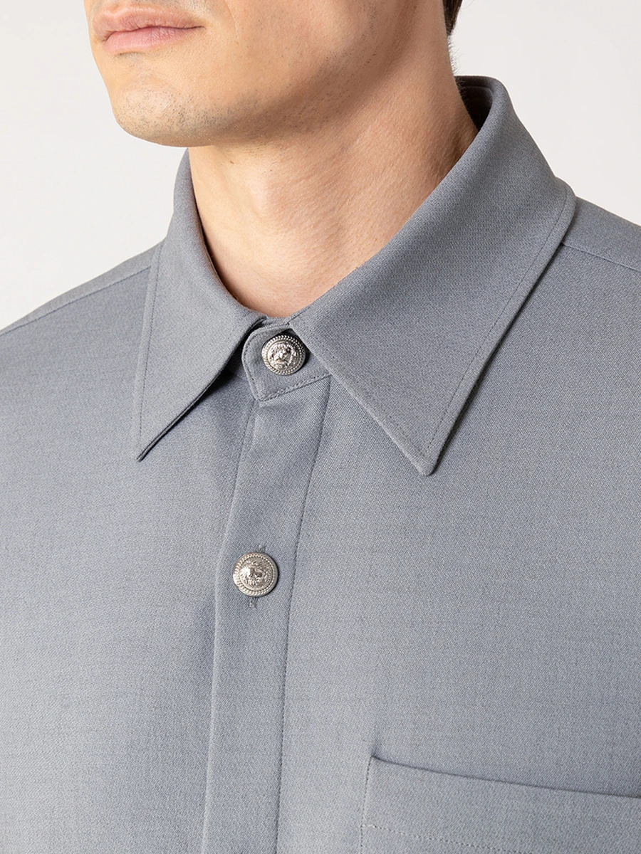 Рубашка из вискозы и шерсти