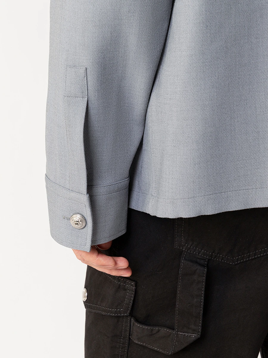 Рубашка из вискозы и шерсти