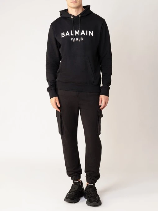 Худи хлопковое BALMAIN