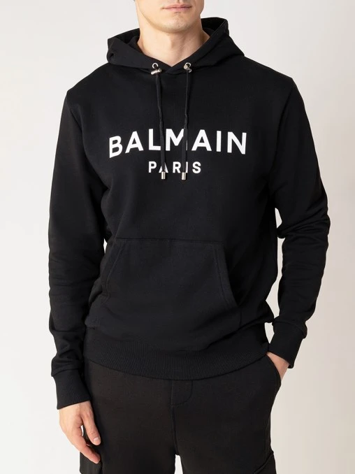 Худи хлопковое BALMAIN